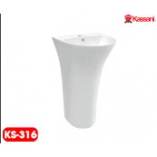 CHẬU LAVABO CHÂN ĐỨNG LIỀN KHỐI KASSANI 316 CHẬU LAVABO CHÂN ĐỨNG LIỀN KHỐI KASSANI 316